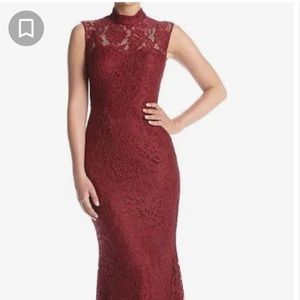 Betsy Adam burgundy dress